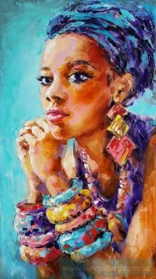 Portrait of an African woman by  Viktorija… – Black Women Art!