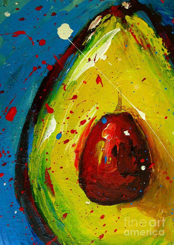 Crazy Avocado 4 – Modern Art Art Print by Patricia Awapara